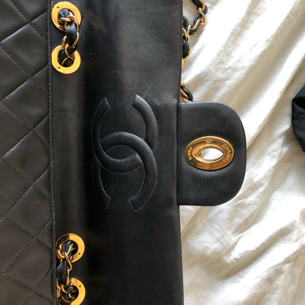 Authentic Vintage Chanel Jumbo XL flap bag - Picture 4 of 8
